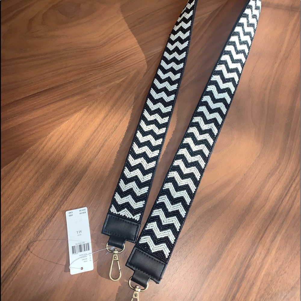 Anthropologie bag strap clips to any size purse
